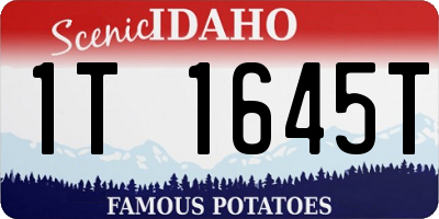 ID license plate 1T1645T