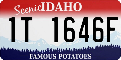 ID license plate 1T1646F