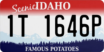 ID license plate 1T1646P