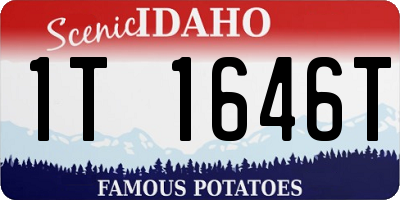 ID license plate 1T1646T