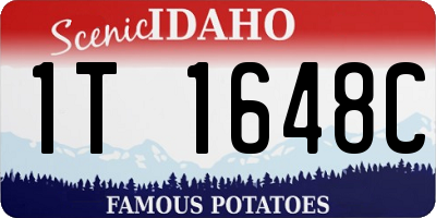 ID license plate 1T1648C