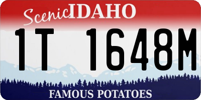 ID license plate 1T1648M