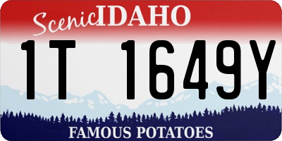 ID license plate 1T1649Y