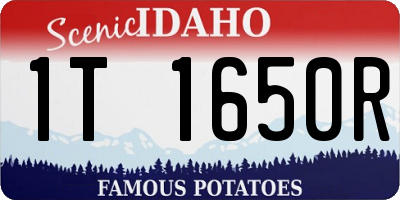 ID license plate 1T1650R