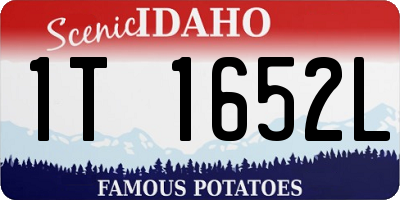 ID license plate 1T1652L