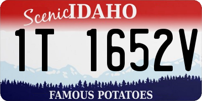 ID license plate 1T1652V