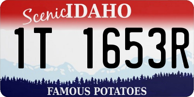 ID license plate 1T1653R