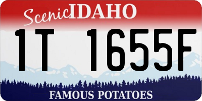 ID license plate 1T1655F
