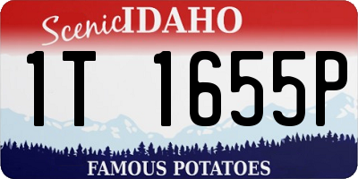 ID license plate 1T1655P