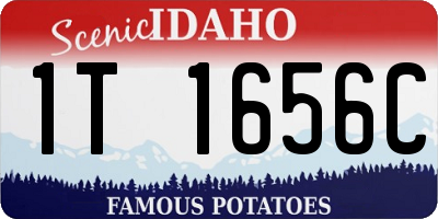 ID license plate 1T1656C