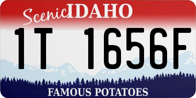 ID license plate 1T1656F