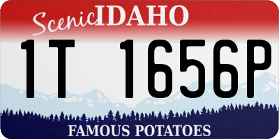 ID license plate 1T1656P