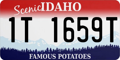 ID license plate 1T1659T