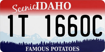 ID license plate 1T1660C