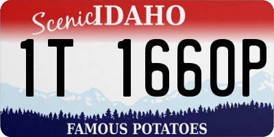 ID license plate 1T1660P