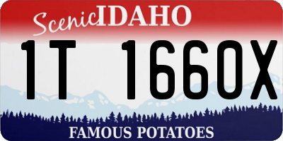 ID license plate 1T1660X