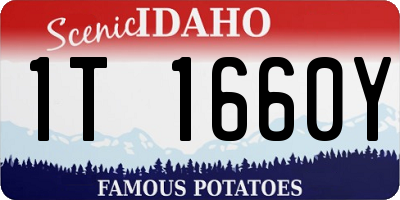 ID license plate 1T1660Y