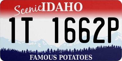ID license plate 1T1662P