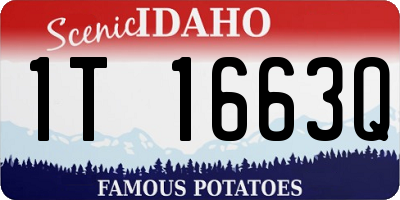ID license plate 1T1663Q