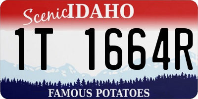 ID license plate 1T1664R