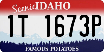 ID license plate 1T1673P