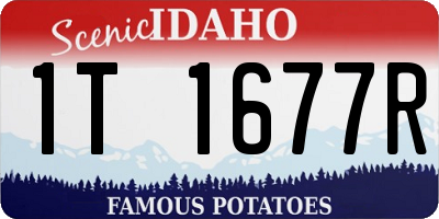 ID license plate 1T1677R