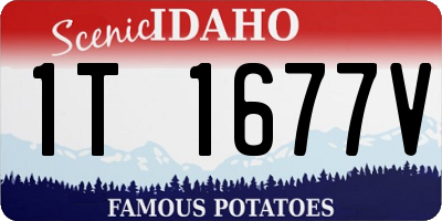 ID license plate 1T1677V