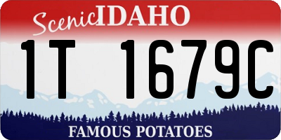 ID license plate 1T1679C