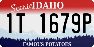 ID license plate 1T1679P