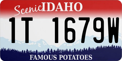 ID license plate 1T1679W
