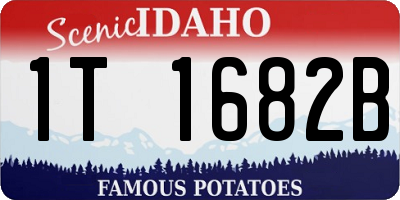 ID license plate 1T1682B