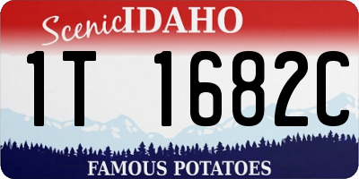 ID license plate 1T1682C
