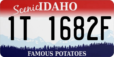 ID license plate 1T1682F