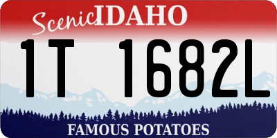 ID license plate 1T1682L