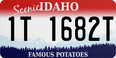 ID license plate 1T1682T