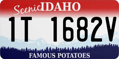 ID license plate 1T1682V