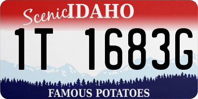 ID license plate 1T1683G