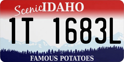 ID license plate 1T1683L