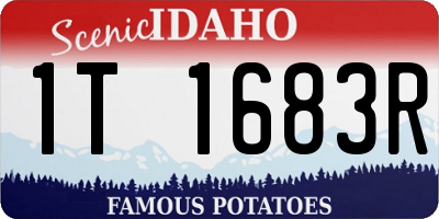 ID license plate 1T1683R