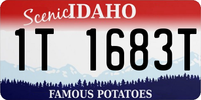 ID license plate 1T1683T