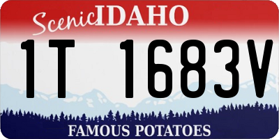 ID license plate 1T1683V