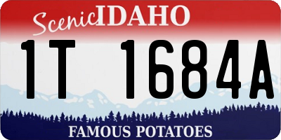 ID license plate 1T1684A