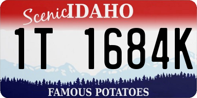 ID license plate 1T1684K