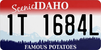 ID license plate 1T1684L