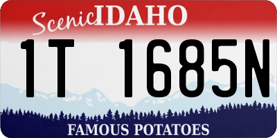 ID license plate 1T1685N