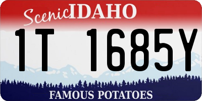 ID license plate 1T1685Y