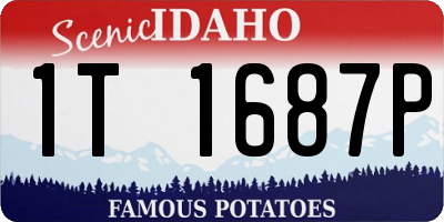 ID license plate 1T1687P