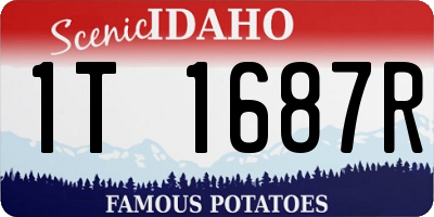 ID license plate 1T1687R