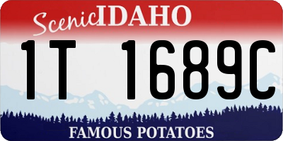ID license plate 1T1689C