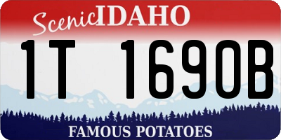 ID license plate 1T1690B
